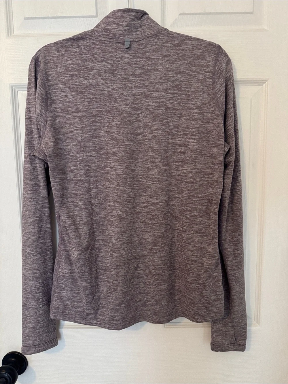 Nike Heathered Mauve Quarter-Zip Dri-Fit Pullover